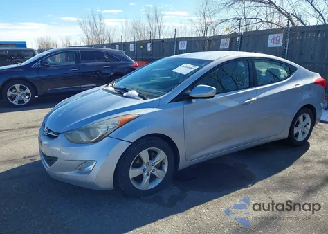 2012 Hyundai Elantra Gls from USA, damaged, VIN 5NPDH4AE6CH062148